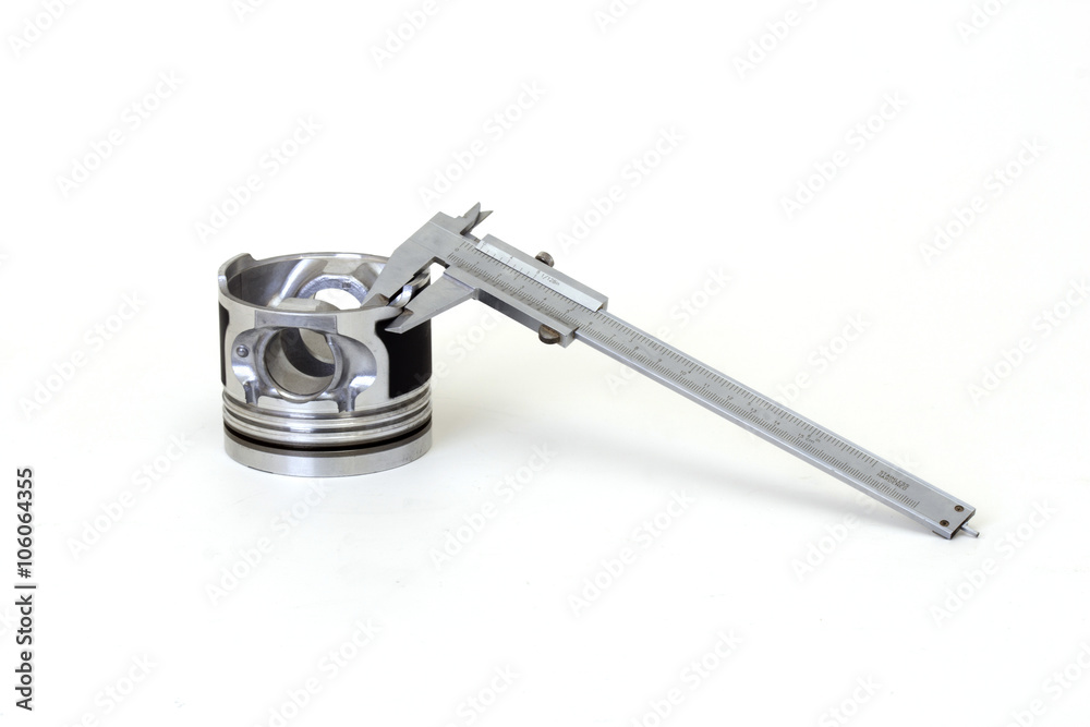 auto piston parts white background isolated auto piston parts white background isolated