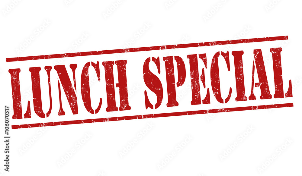 Lunch special stamp
