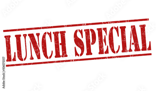 Lunch special stamp