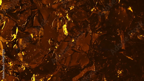 Abstract surface with amber colors internal lighting
 photo