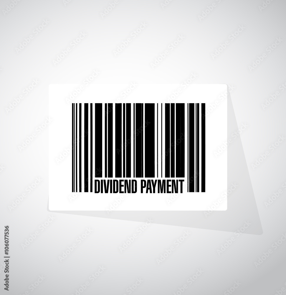 dividend payment barcode sign concept illustration dividend payment barcode sign concept illustration