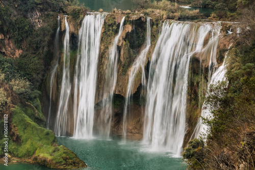 Jiulong Waterfalls  China s largest waterfalls landscape located on the Jiulong River.