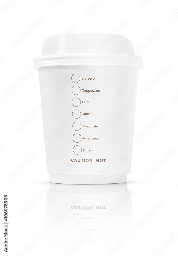 coffee cup to go isolated on white background coffee cup to go isolated on white background
