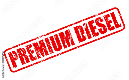 PREMIUM DIESEL RED STAMP TEXT