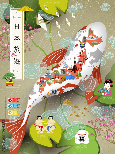 Japan travel poster