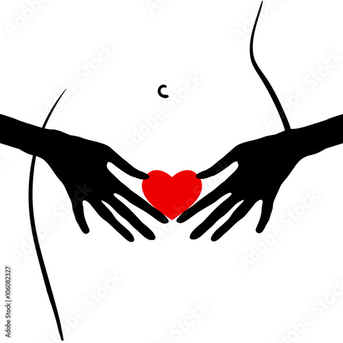 Woman with the heart