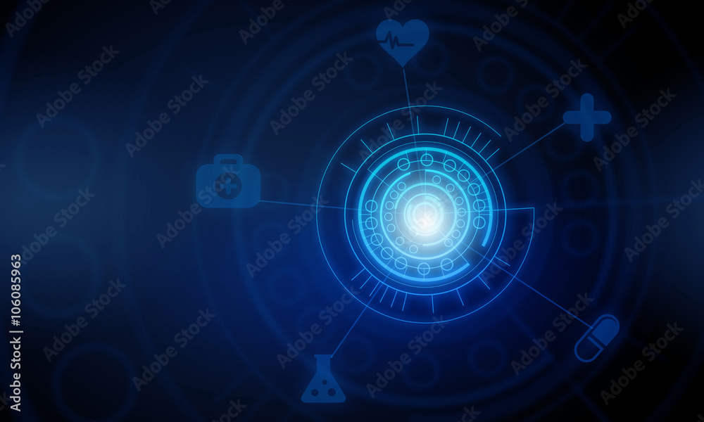 High technology blue background High technology blue background