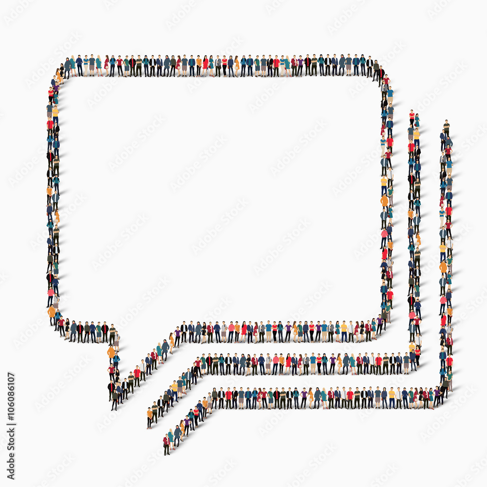 Obraz premium people bubble chat icon