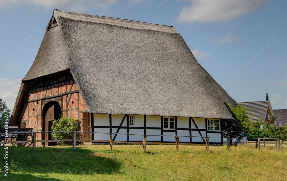 maison traditionnelle de l'Allemagne du nord