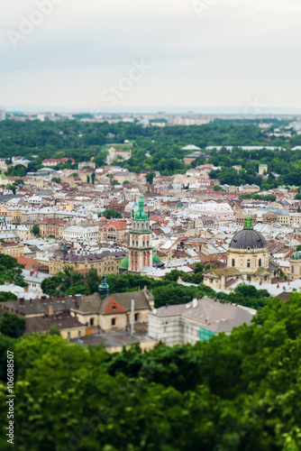 View of Lviv old city