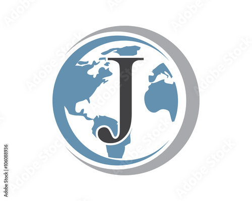 J letter global logo