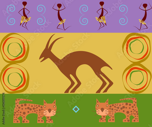 Abstract ethnic pattern, tribal background. Vector illustration. eps10 (205)