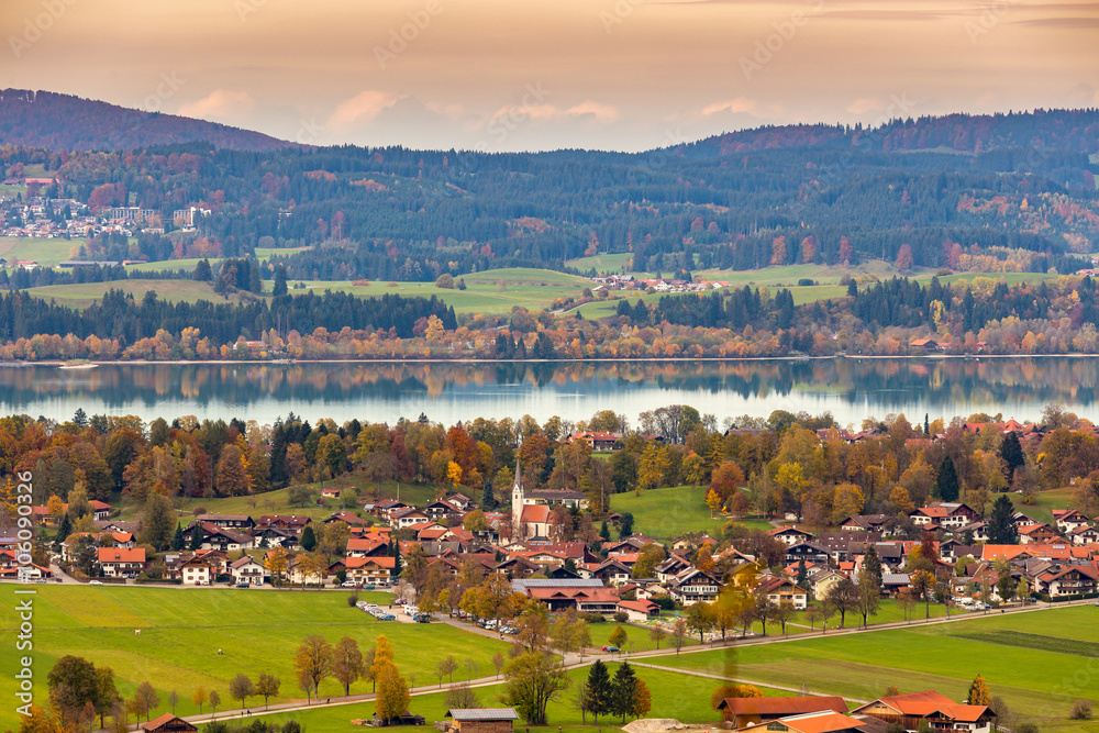 Landscape view at sunset time of Fussen ,Bavaria,Germany