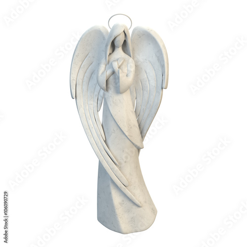 The abstract figure of an angel girl photo