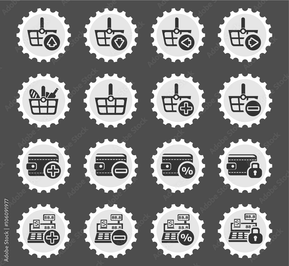 marketing and e-commerce icon set marketing and e-commerce icon set