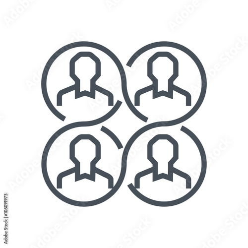 Relationship , network icon