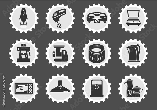 Kitchen Utensils Icon Set