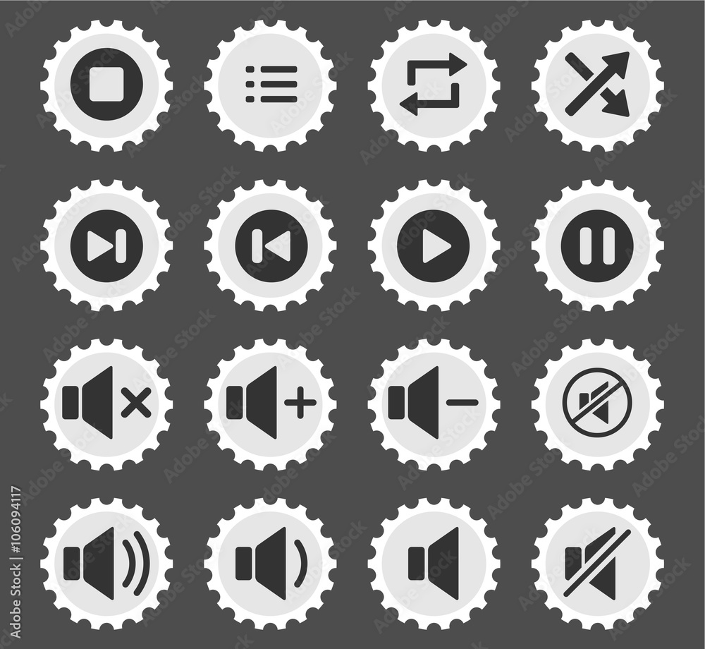 Media player icons