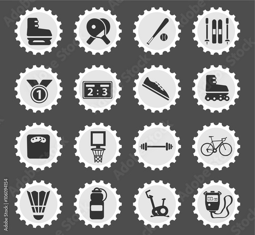 Sport simply icons