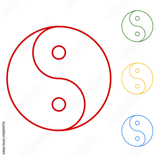 Ying yang symbol of harmony and balance