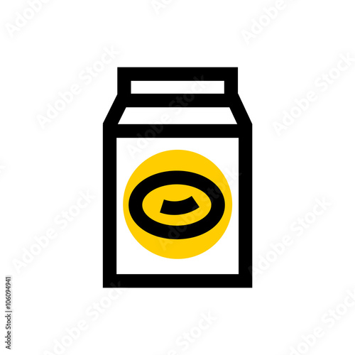 Soybean milk line icon