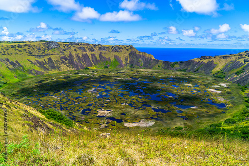 The crater of Rano Kau