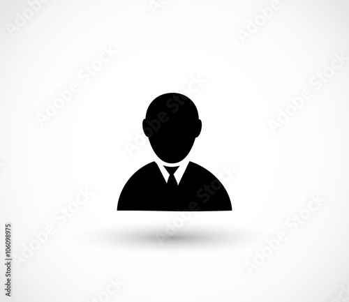 Man with suit icon vector