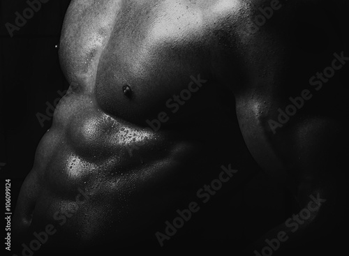 Quadro su tela Male sexy strong naked torso
