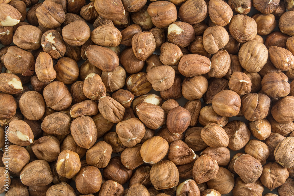 hazelnuts, hazelnut, background, close-up