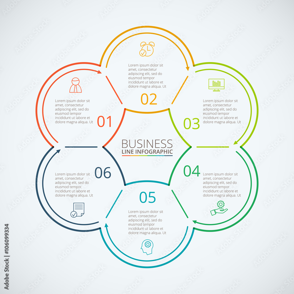 Thin line flat element for infographic. Thin line flat element for infographic.