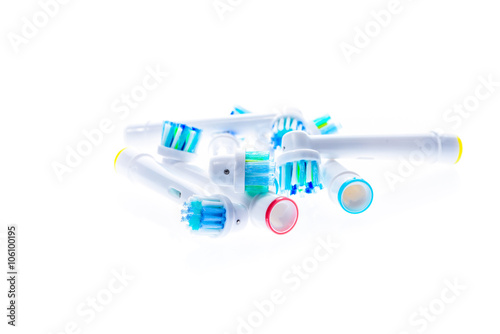 Different Electric Toothbrush replacement heads with color rings