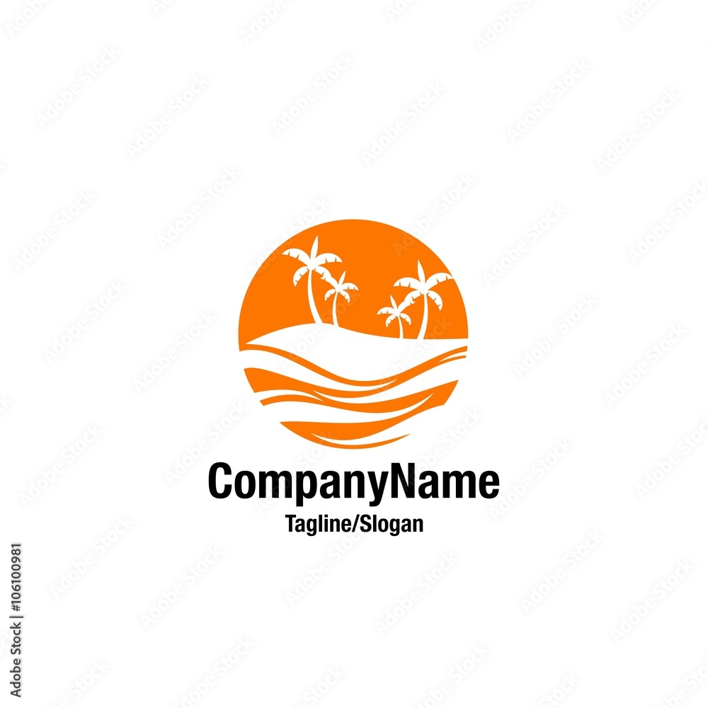 beach logo icon Vector
beach logo icon Vector