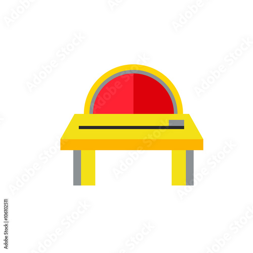 Woodsawing Machine Vector Icon photo