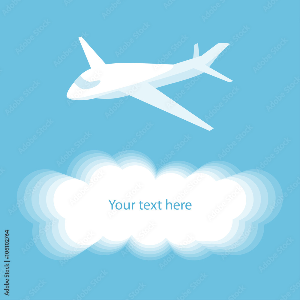Fototapeta premium aircraft logo. Vector illustration. eps10