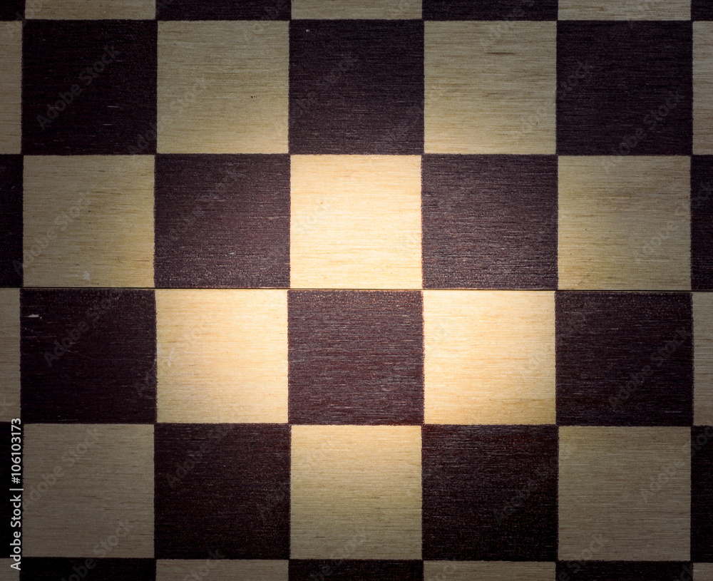 Detail of the chessboard background close up