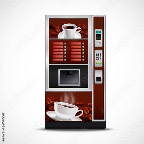 Realistic Coffee Vending Machine 