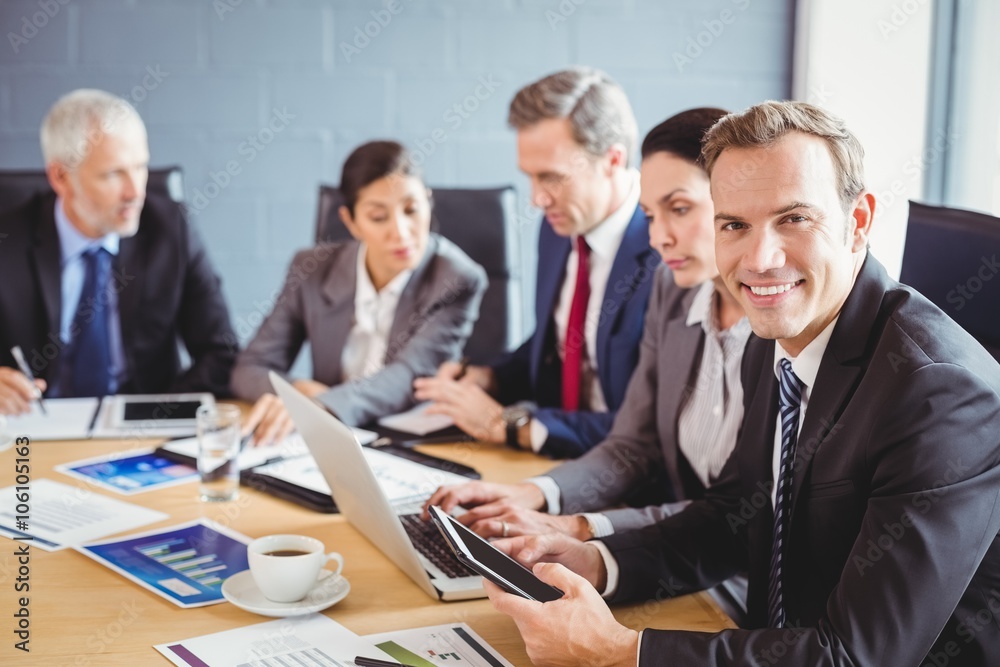 Businesspeople in conference room Businesspeople in conference room