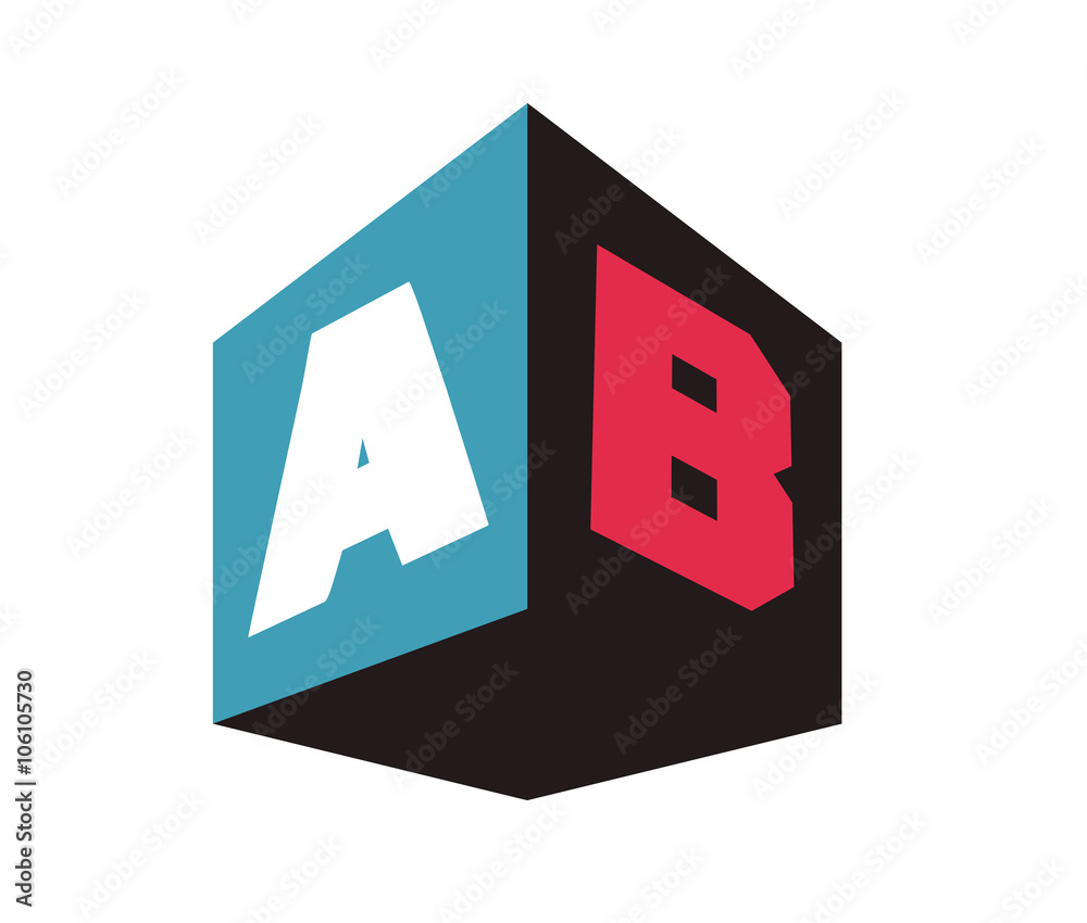 AB template Logo design for your company. AB template Logo design for your company.