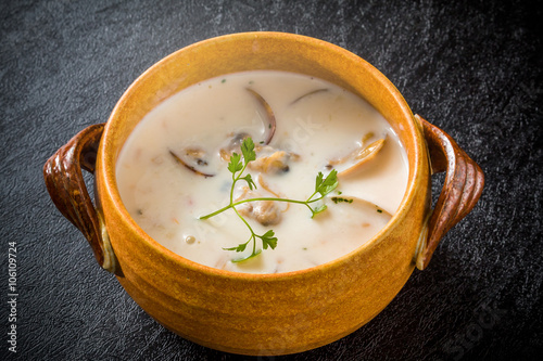 あったかクラムチャウダー　Delicious clam chowder photo