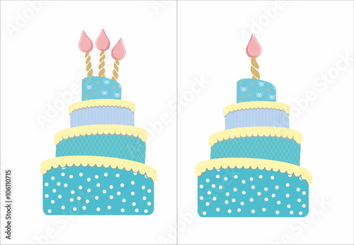 Blue sweety cake for boy