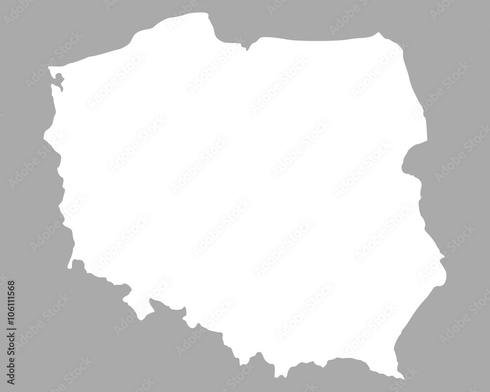 Fototapeta Mapa Polski