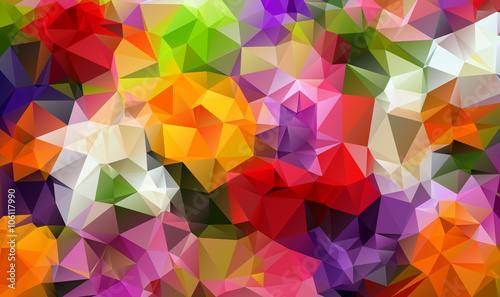 Colorfull background triangulate photo
