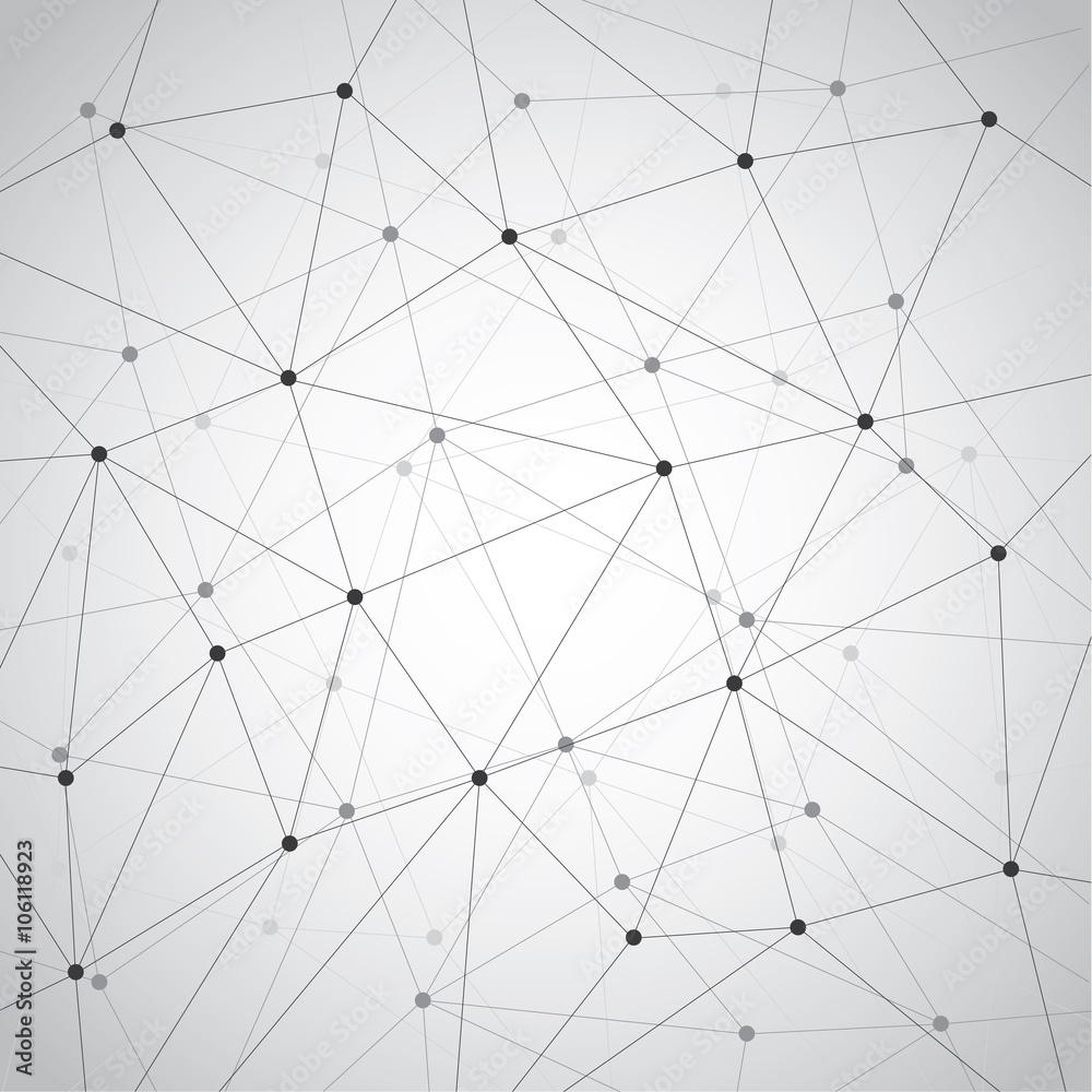 Clutter of lines' network on gray background, vector Clutter of lines' network on gray background, vector