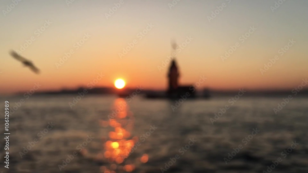 Sunset Maiden tower Sunset Maiden tower