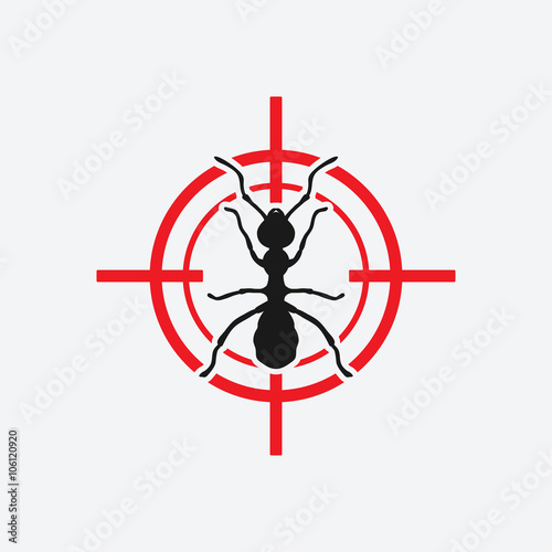 ant icon red target