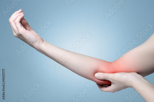 Photography Hand with elbow pain