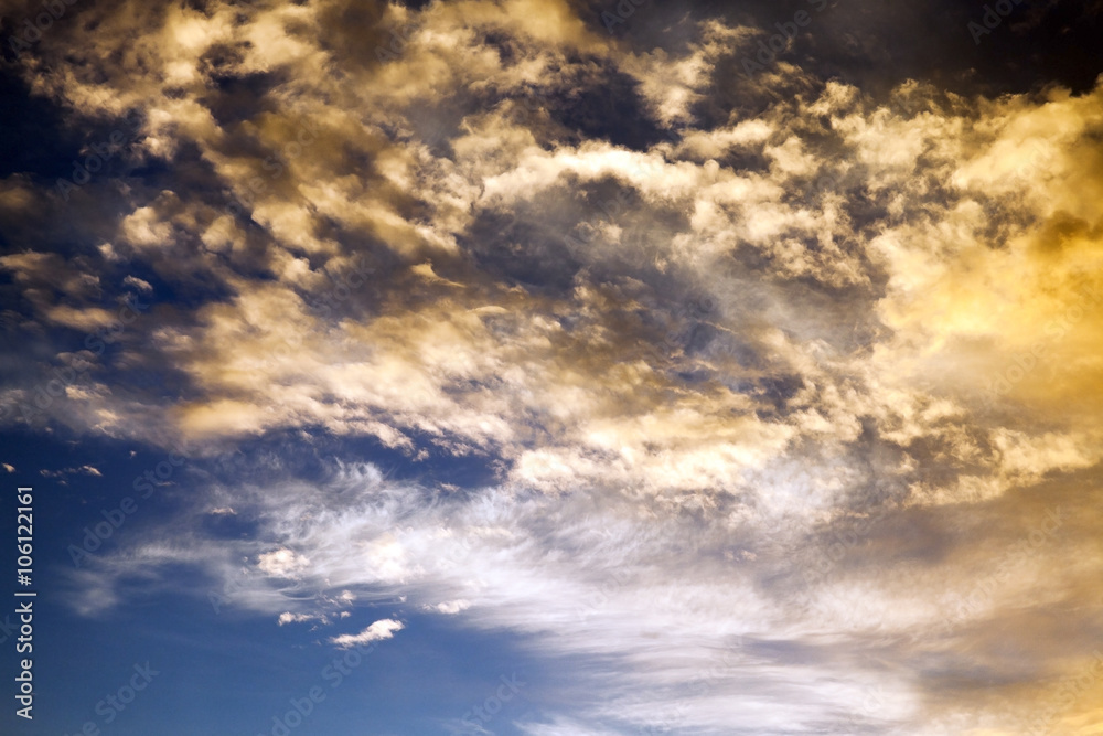 Obraz premium sky during sunset