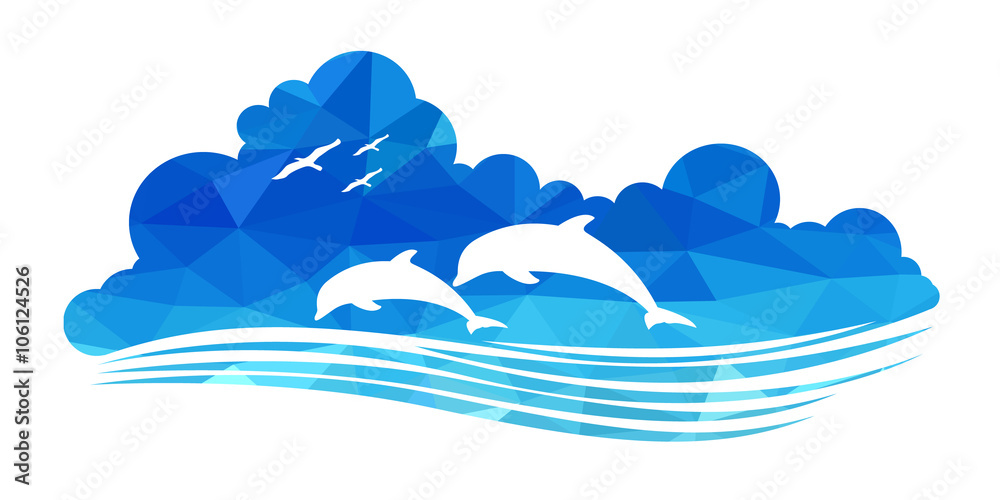 Obraz premium animal of wildlife (dolphins)