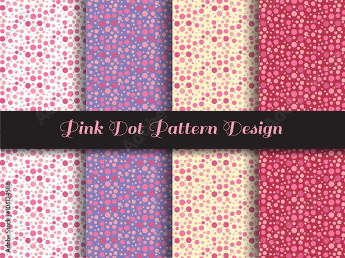 value="pink dot pattern design"
