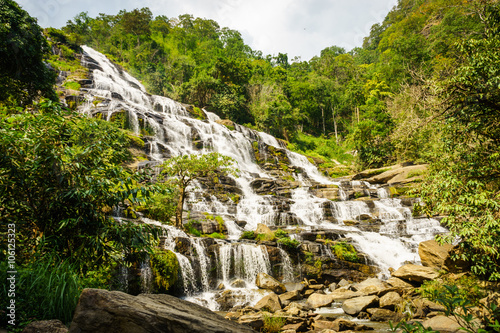 Beautiful Scenic at Mae Ya Waterfall in Chaingmai  Thailand
